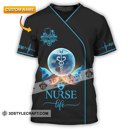 Unisex Shirt - Custom Text Nursing Shirt Nurse Life T-shirt