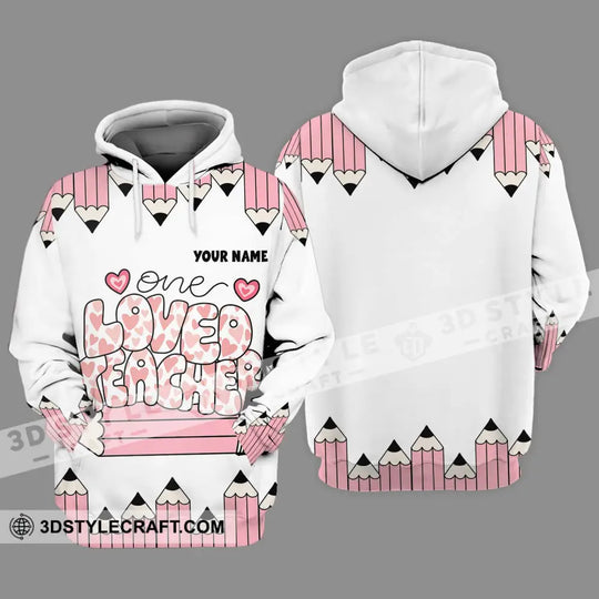 Unisex Shirt - Custom Text One Loved Teacher Shirt style option 3