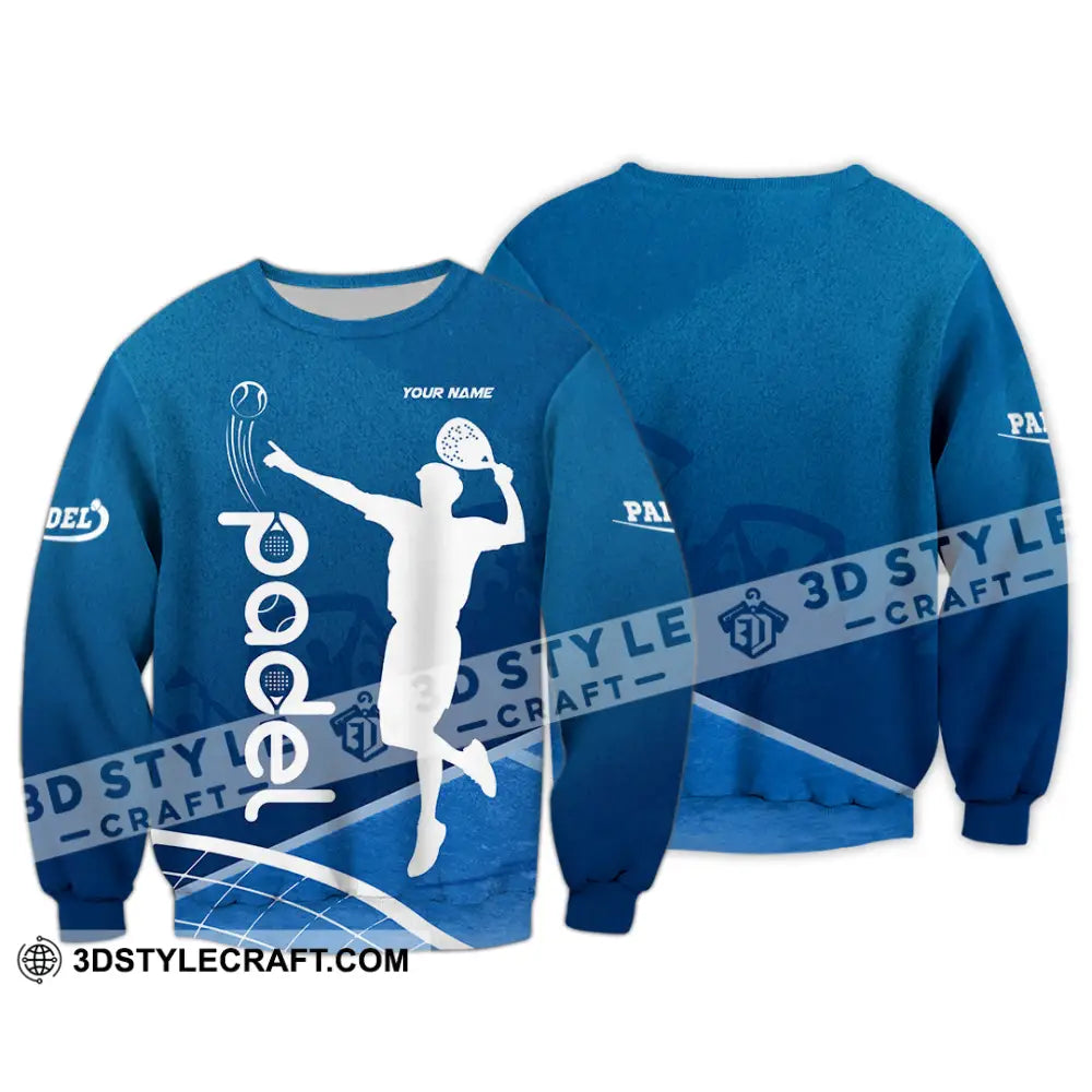 Unisex Shirt - Custom Text Shirt Padel Shirt Long Sleeve / S T-shirt