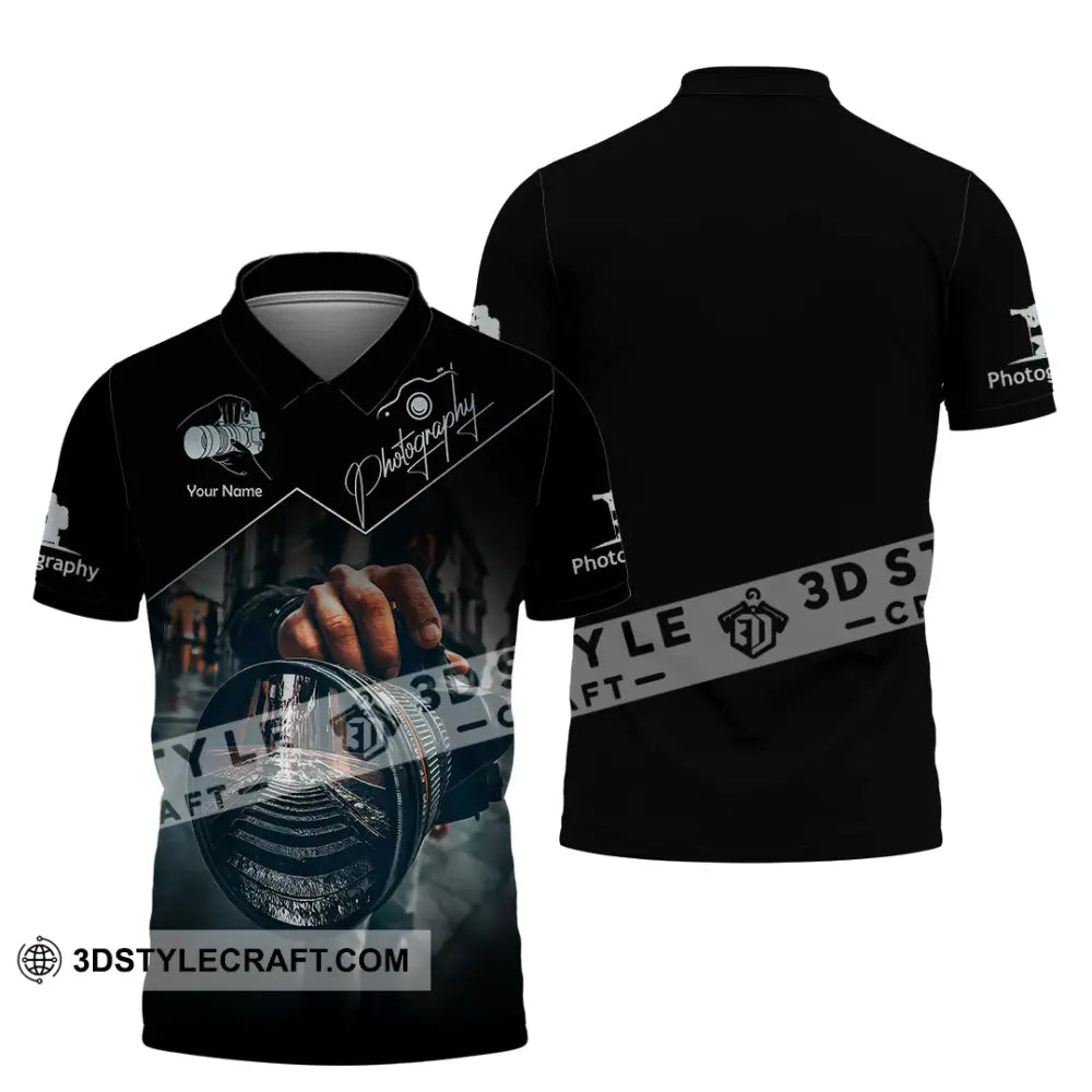 Unisex Shirt - Custom Text Shirt Photographer Shirt Polo Shirt / S T-shirt