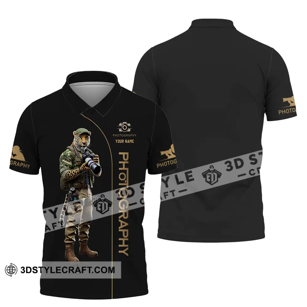 Unisex Shirt - Custom Text Photographer Polo / S T-Shirt