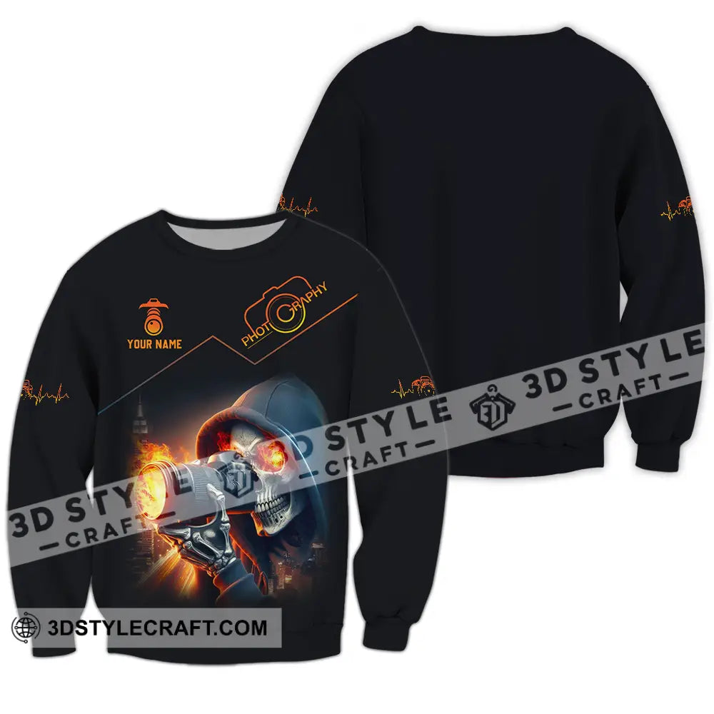 Unisex Shirt - Custom Text Shirt Photography Shirt Long Sleeve / S T-shirt