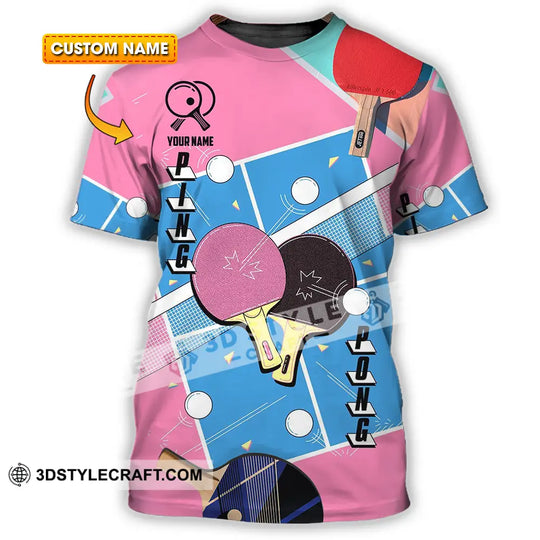 Unisex Shirt - Custom Text Shirt, Ping Pong Shirt style option 1