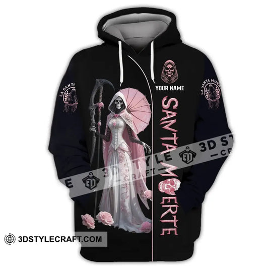 Unisex Shirt - Custom Text Shirt Santa Muerte style option 2