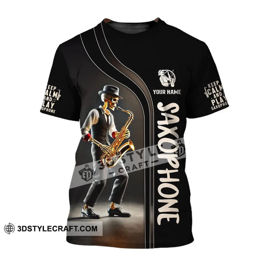 Unisex Shirt - Custom Text Saxophone T-Shirt / S T-Shirt