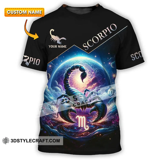 Unisex Shirt - Custom Text Shirt Scorpio style option 1