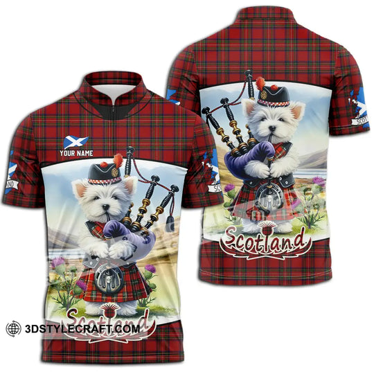 Unisex Shirt - Custom Text Shirt, Scotland Dog Shirt style option 2
