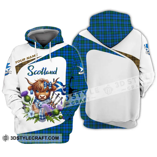 Unisex Shirt - Custom Text Shirt, Scotland Highland Cow Shirt style option 3