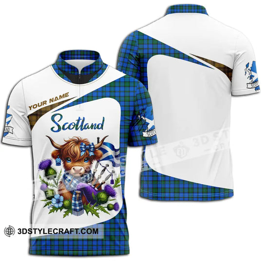 Unisex Shirt - Custom Text Shirt, Scotland Highland Cow Shirt style option 2