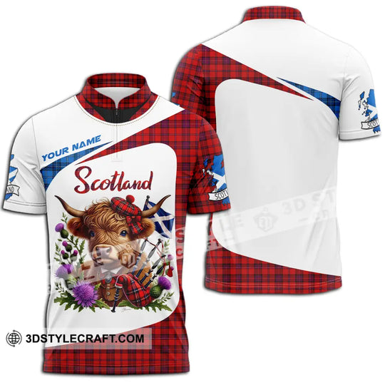 Unisex Shirt - Custom Text Shirt, Scotland Highland Cow Shirt style option 2