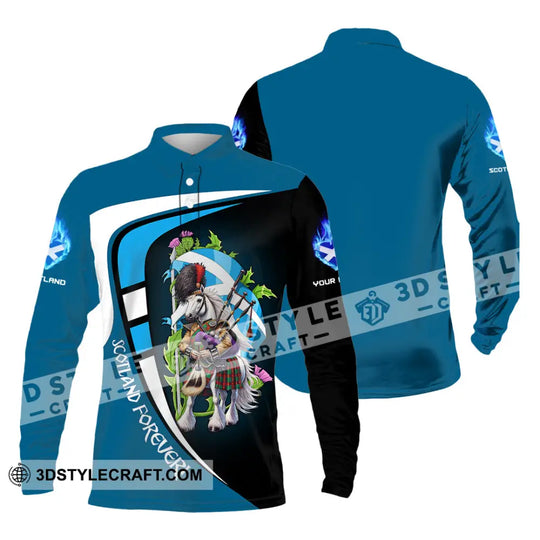 Unisex Shirt - Custom Text Shirt, Scotland Shirt style option 3