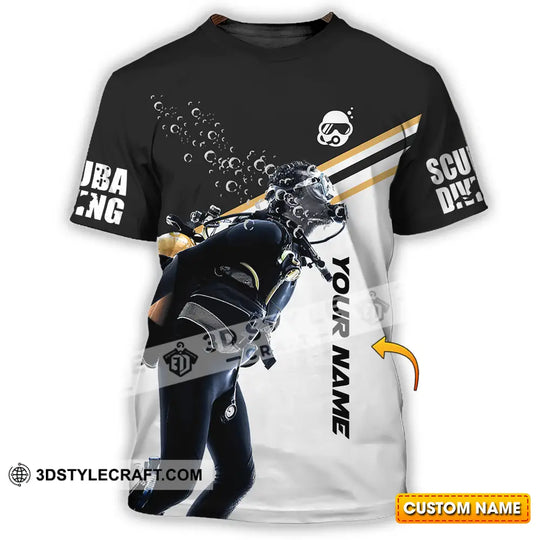 Unisex Shirt - Custom Text Shirt Scuba Diving style option 1
