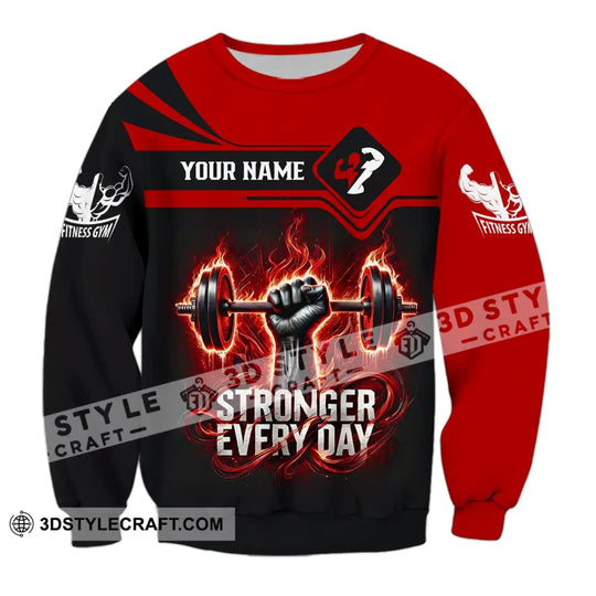 Unisex Shirt - Custom Text Shirt Stronger Everyday style option 4