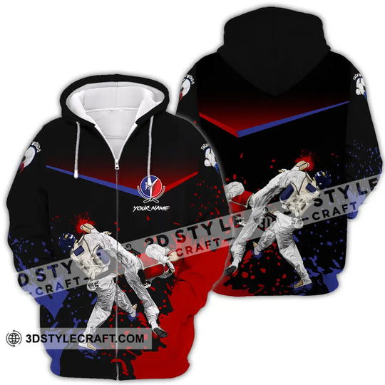 Unisex Shirt - Custom Text Shirt, Taekwondo Shirt style option 4