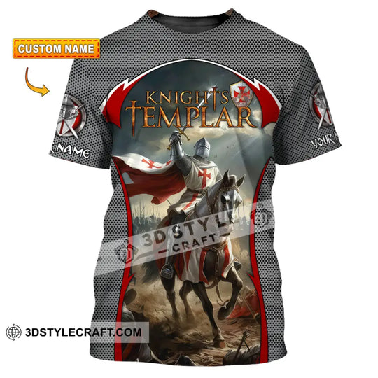 Unisex Shirt - Custom Text Shirt, Templar Knight, England Shirt style option 1