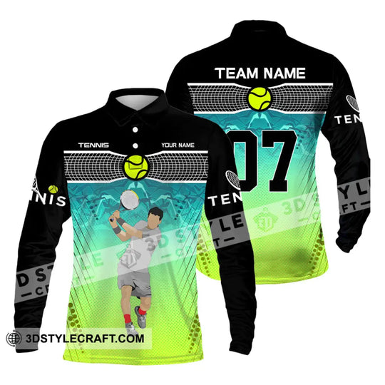 Unisex Shirt - Custom Text Shirt, Tennis Shirt style option 3