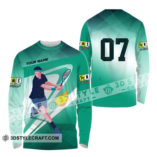 Unisex Shirt - Custom Text Shirt, Tennis Shirt style option 4