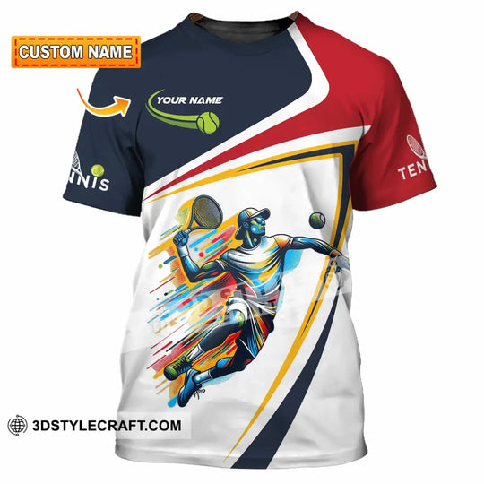 Unisex Shirt - Custom Text Shirt Tennis Man style option 1