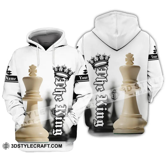 Unisex Shirt - Custom Text Shirt The King Chess style option 3