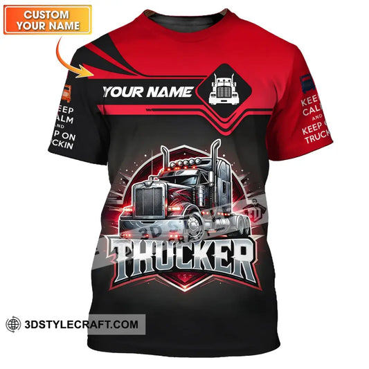 Unisex Shirt - Custom Text Trucker T-Shirt