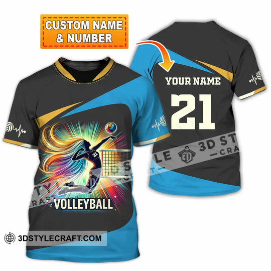 Unisex Shirt - Custom Text Shirt, Volleyball Shirt style option 1
