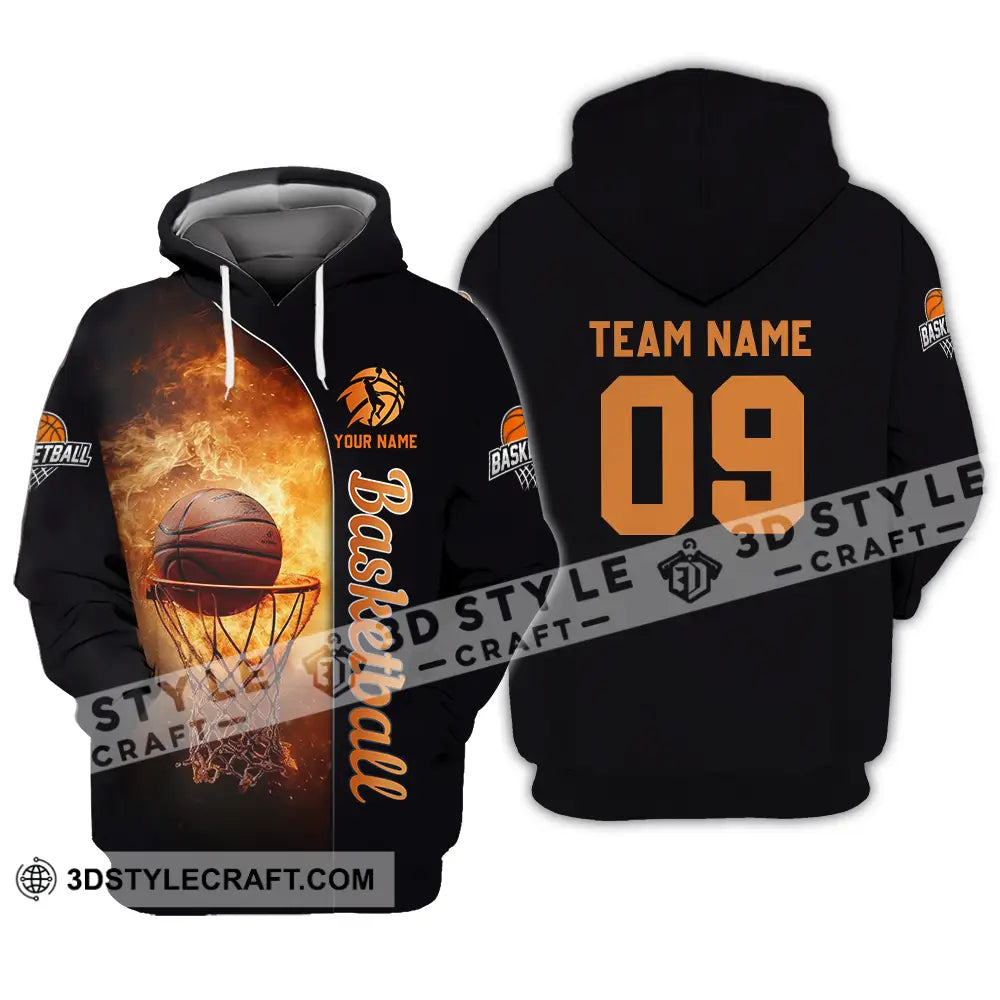 Unisex Shirt - Custom Texts Basketball Hoodie / S T-Shirt