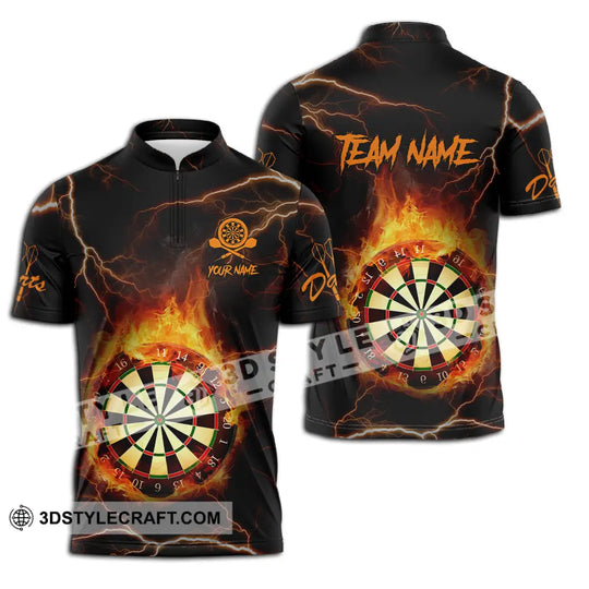Unisex Shirt - Custom Texts Fire Darts Sport Shirt style option 3