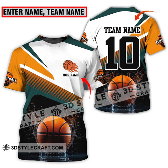 Unisex Shirt - Custom Texts Sport Shirt, Basketball style option 1
