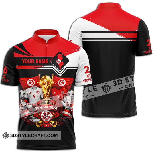 Unisex Shirt - Custom Tunisia World Cup 2026 3D Shirt style option 2