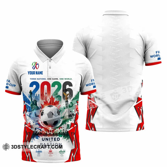 Unisex Shirt - Custom United By Passion World Cup 2026 Shirt style option 2