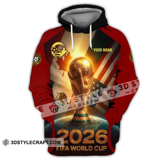 Unisex Shirt - Custom USA Canada World Cup 2026 3D Shirt style option 3