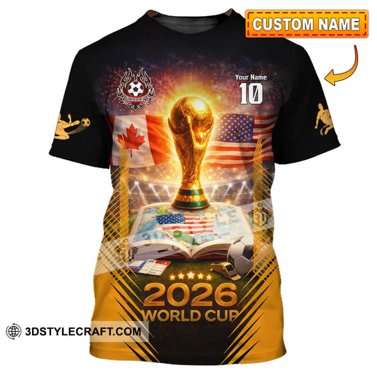 Unisex Shirt - Custom USA Canada World Cup 2026 3D Shirt style option 1