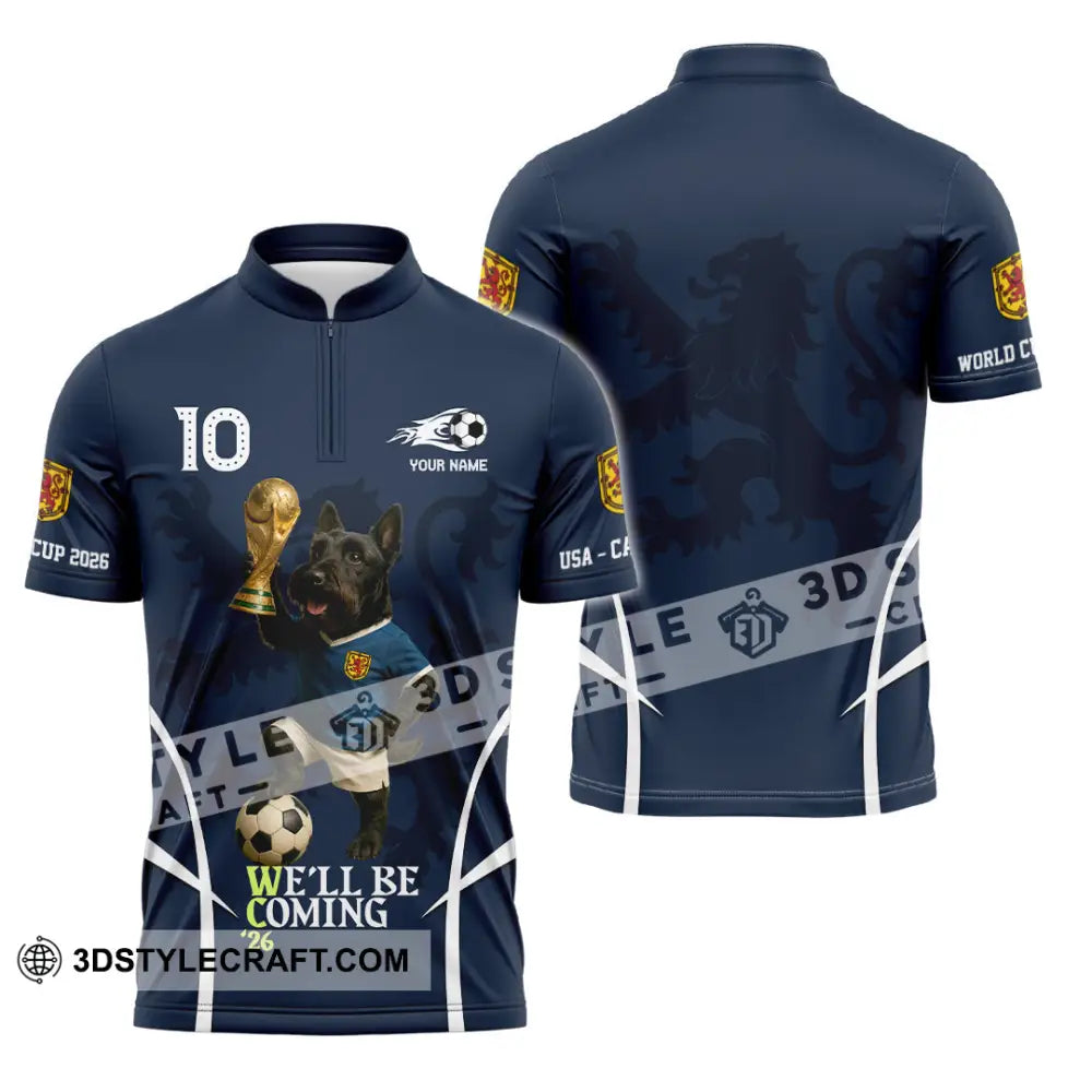 Unisex Shirt - Custom USA We’ll Be Coming 26 3D Shirt Zipper Polo Shirt / S T-shirt