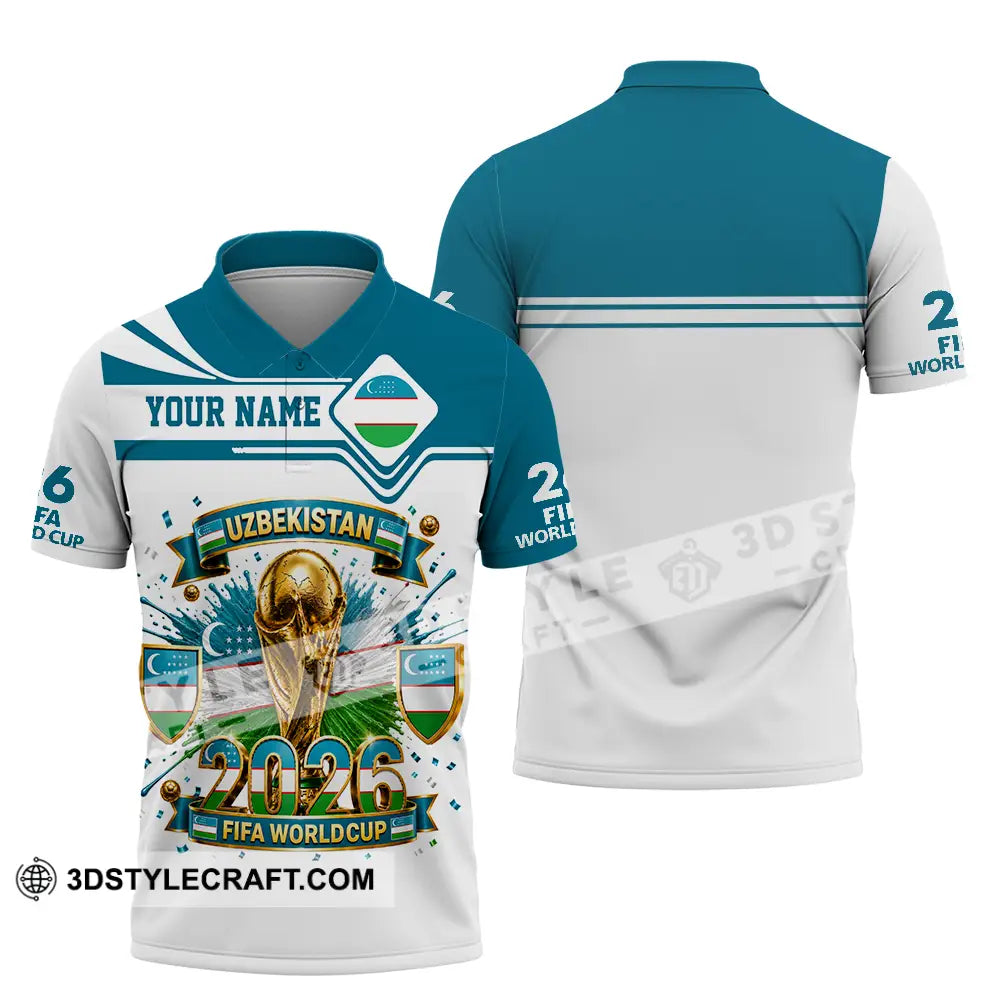 Unisex Shirt - Custom Uzbekistan World Cup 2026 Shirt - Polo Shirt / S - T-shirt