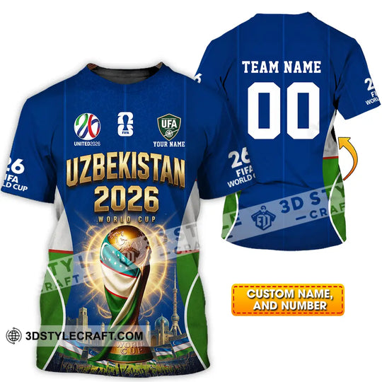 Unisex Shirt - Custom Uzbekistan World Cup 2026 Shirt style option 1