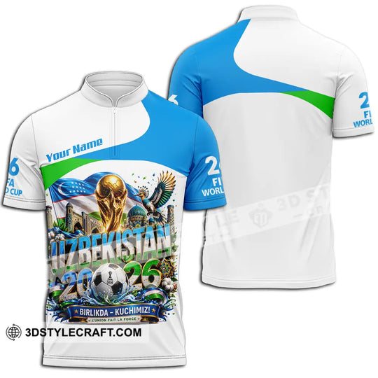 Unisex Shirt - Custom Uzbekistan World Cup 2026 Shirt style option 2