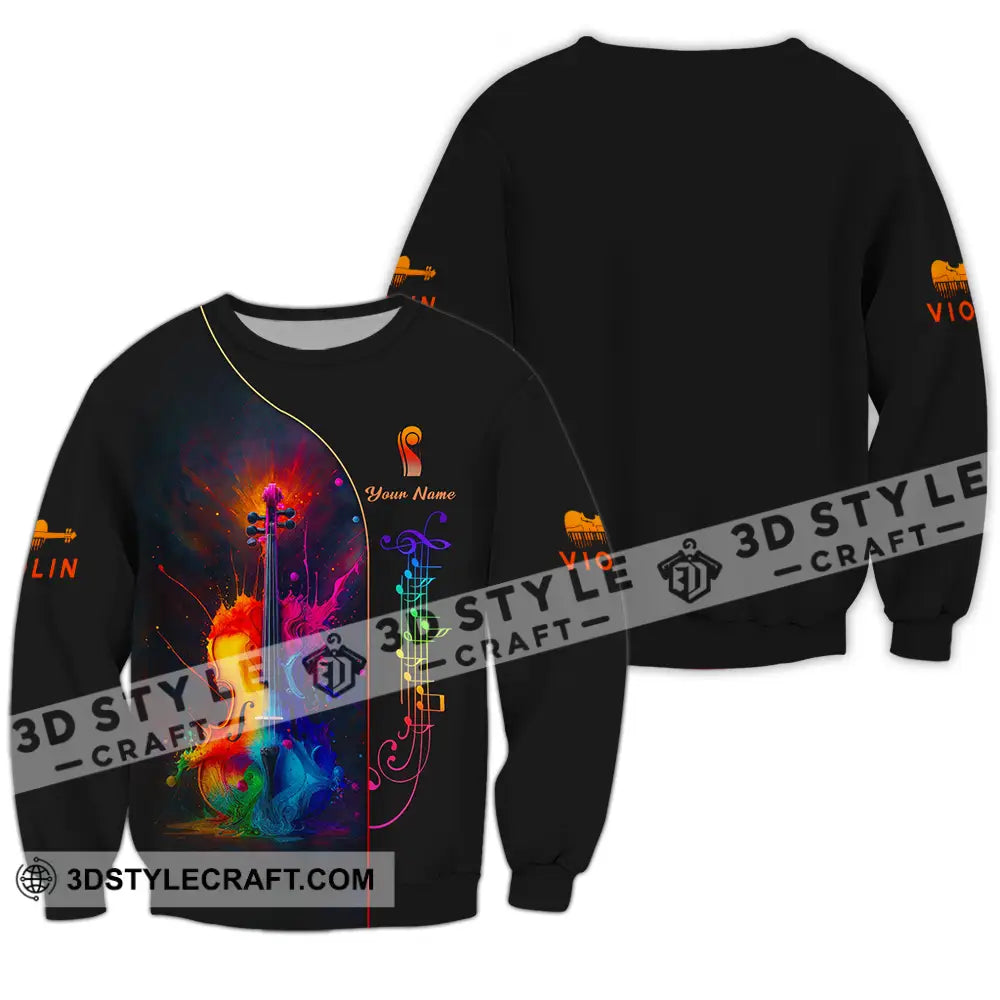 Unisex Shirt Custom Violin Lover Shirt Long Sleeve / S T shirt