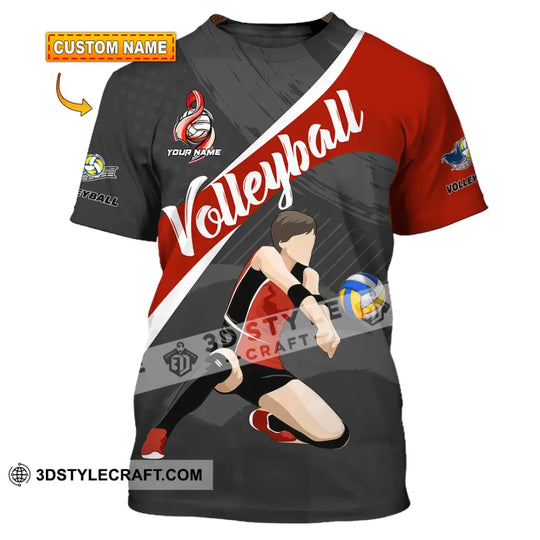 Unisex Shirt - Custom Volleyball 3D Shirt style option 1