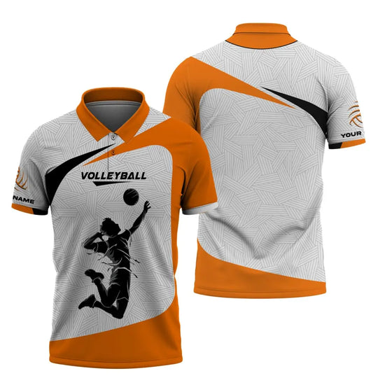 Unisex Shirt, Custom Volleyball Shirt, Volleyball Polo, Volleyball Team T-Shirt, Gift for Volleyball Players style option 4