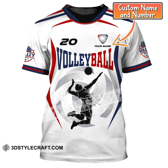 Unisex Shirt, Custom Volleyball Shirt, T-Shirt for Volleyball Club, Gift for Volleyball Players style option 1