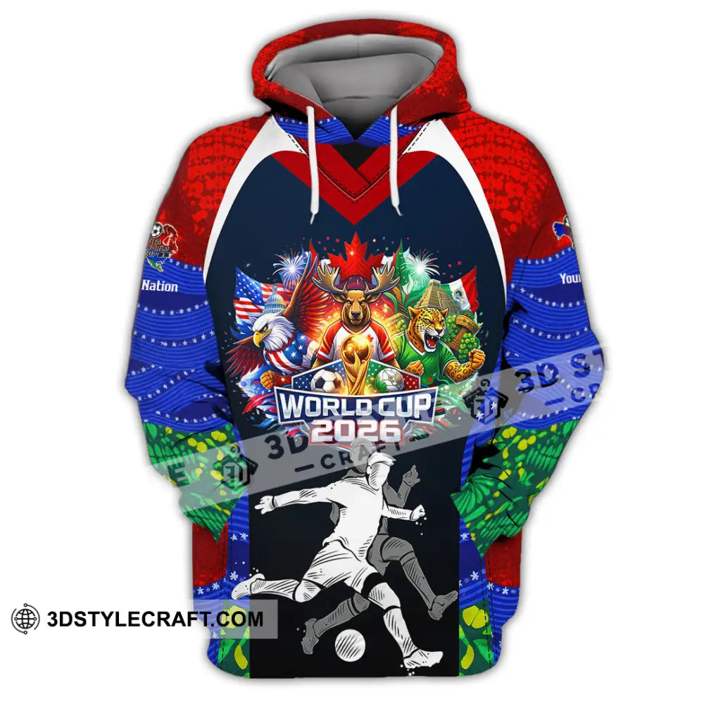 Unisex Shirt - Custom World Cup 2026 3D Shirt - Hoodie / S - T-shirt