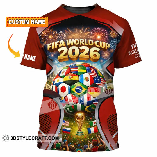 Unisex Shirt - Custom World Cup 2026 3D Shirt style option 1