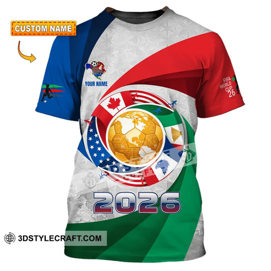 Unisex Shirt - Custom World Cup 2026 3D Shirt style option 1