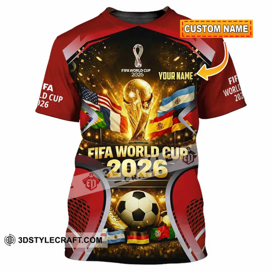 Unisex Shirt - Custom World Cup 2026 3D Shirt style option 1