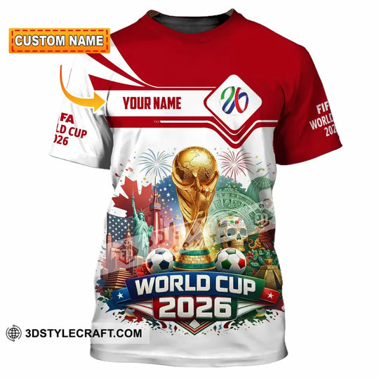 Unisex Shirt - Custom World Cup 2026 3D Shirt style option 1