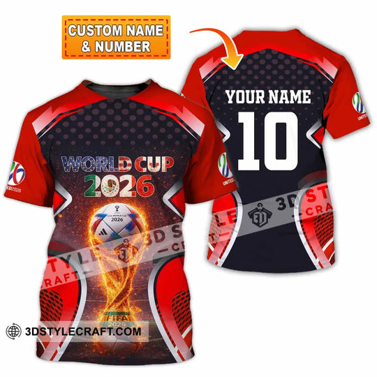 Unisex Shirt - Custom World Cup 2026 3D Shirt style option 1