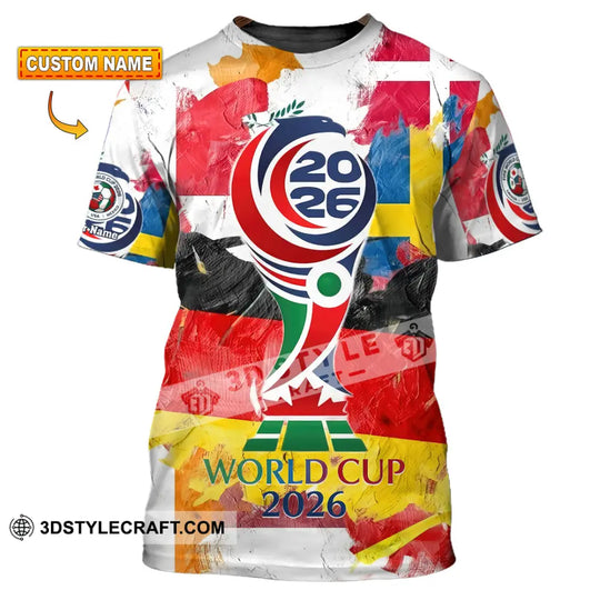 Unisex Shirt - Custom World Cup 2026 3D Shirt style option 1
