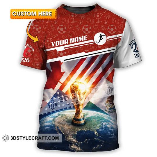 Unisex Shirt - Custom World Cup 2026 3D Shirt style option 1