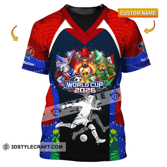 Unisex Shirt - Custom World Cup 2026 3D Shirt style option 1