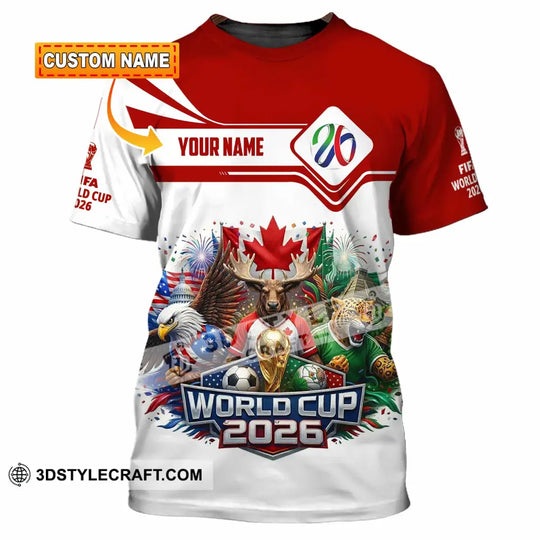 Unisex Shirt - Custom World Cup 2026 3D Shirt style option 1